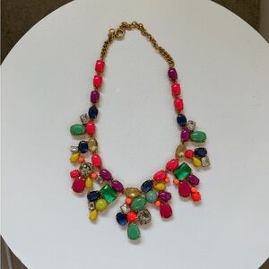 Women’s J. Crew Multicolor Statement Necklace - Gold Tone